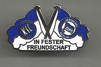 Pin In fester Freundschaft SC Karlsruhe Herta BSC Berlin